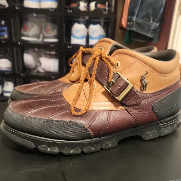 Polo by Ralph Lauren Brown Leather Boots Outdoor Style - Picture 10 of 10